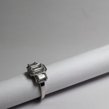 Load image into Gallery viewer, 3 Stone Emerald Cut Diamond Ring