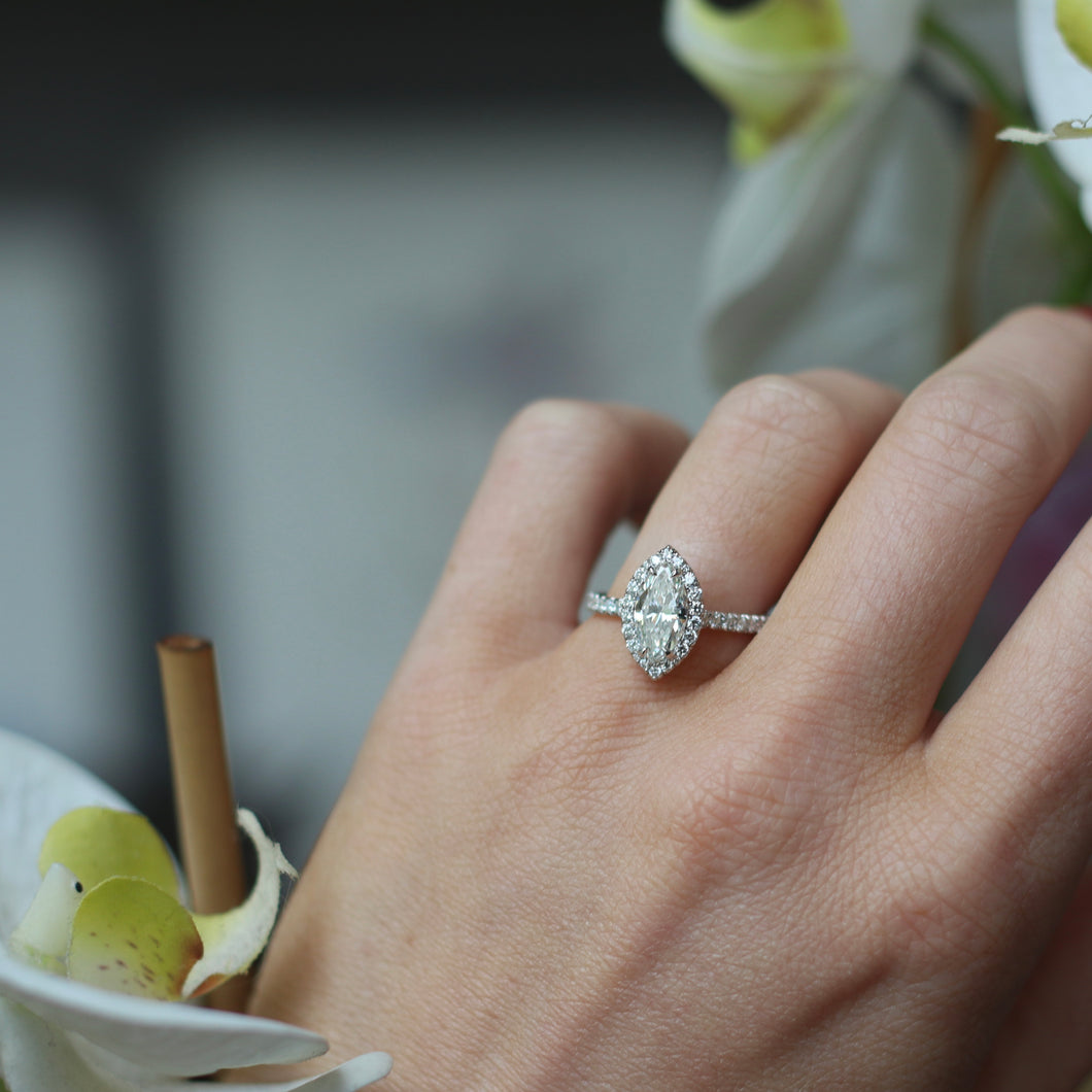 1.11ct Marquise Diamond Ring