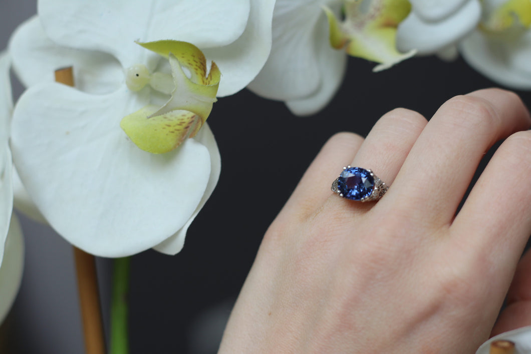4.54ct Color Change Sapphire Ring