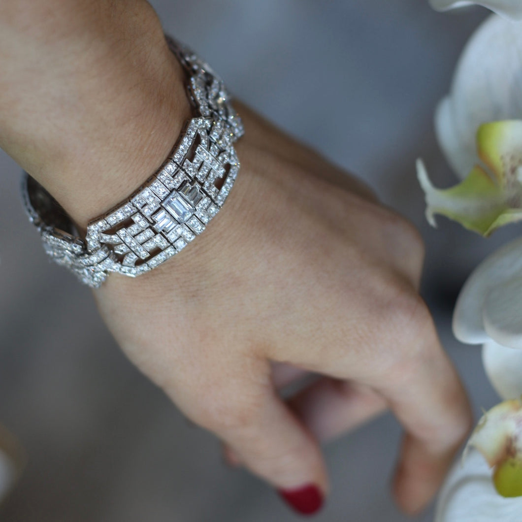 20ctw Art Deco Bracelet