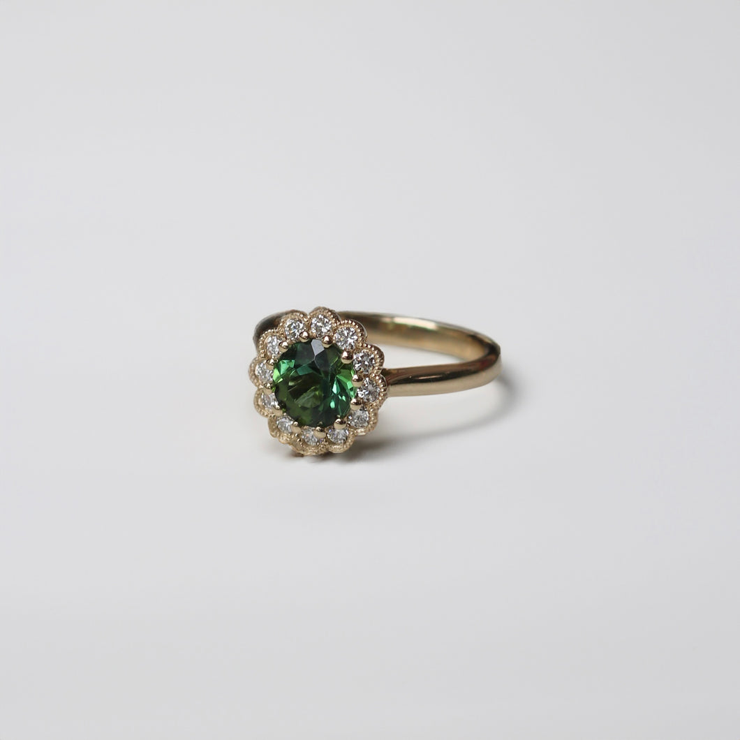 Green Tourmaline Ring