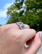 Load image into Gallery viewer, Antique 14kt Two-Tone Gold 3.58ctw Aquamarine Ring
