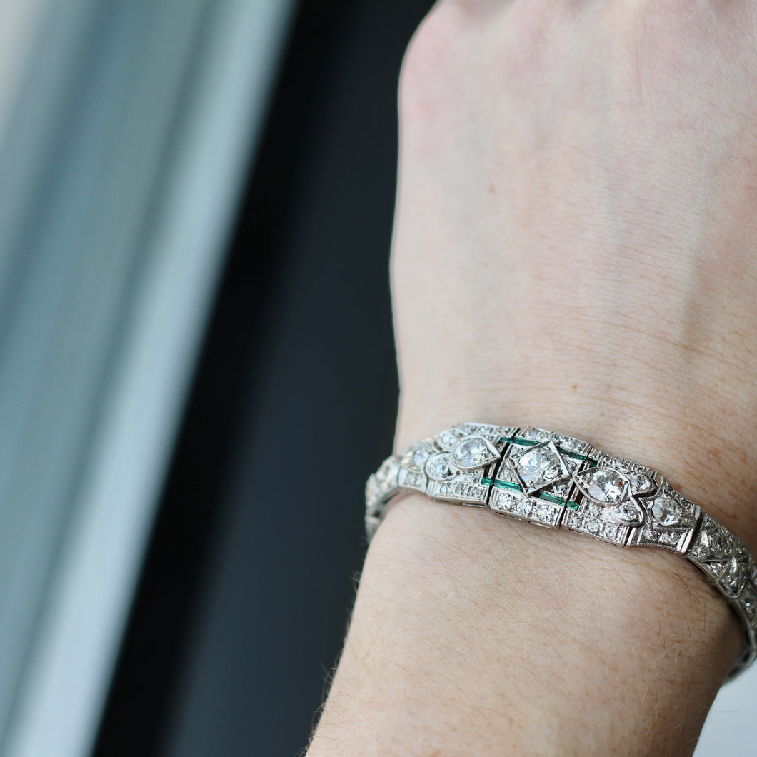 1920's Art Deco Diamond Bracelet