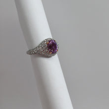 Load image into Gallery viewer, Custom Pink Sapphire and Diamond Ring
