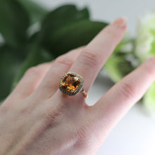 Load image into Gallery viewer, Citrine and Diamond Ring
