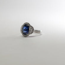 Load image into Gallery viewer, Blue Sapphire and Diamond Ring
