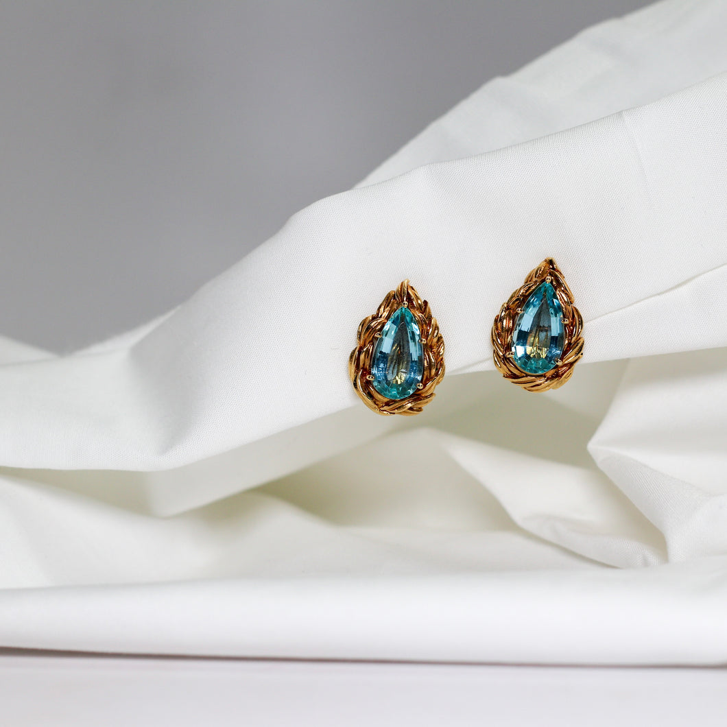 Vintage Aquamarine Earrings