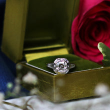Load image into Gallery viewer, Platinum GIA 1.51ct Asscher Diamond Ring
