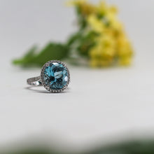 Load image into Gallery viewer, 5.85ct Aquamarine and Diamond Ring
