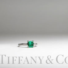 Load image into Gallery viewer, Tiffany&amp;Co. Sandawana Emerald Ring
