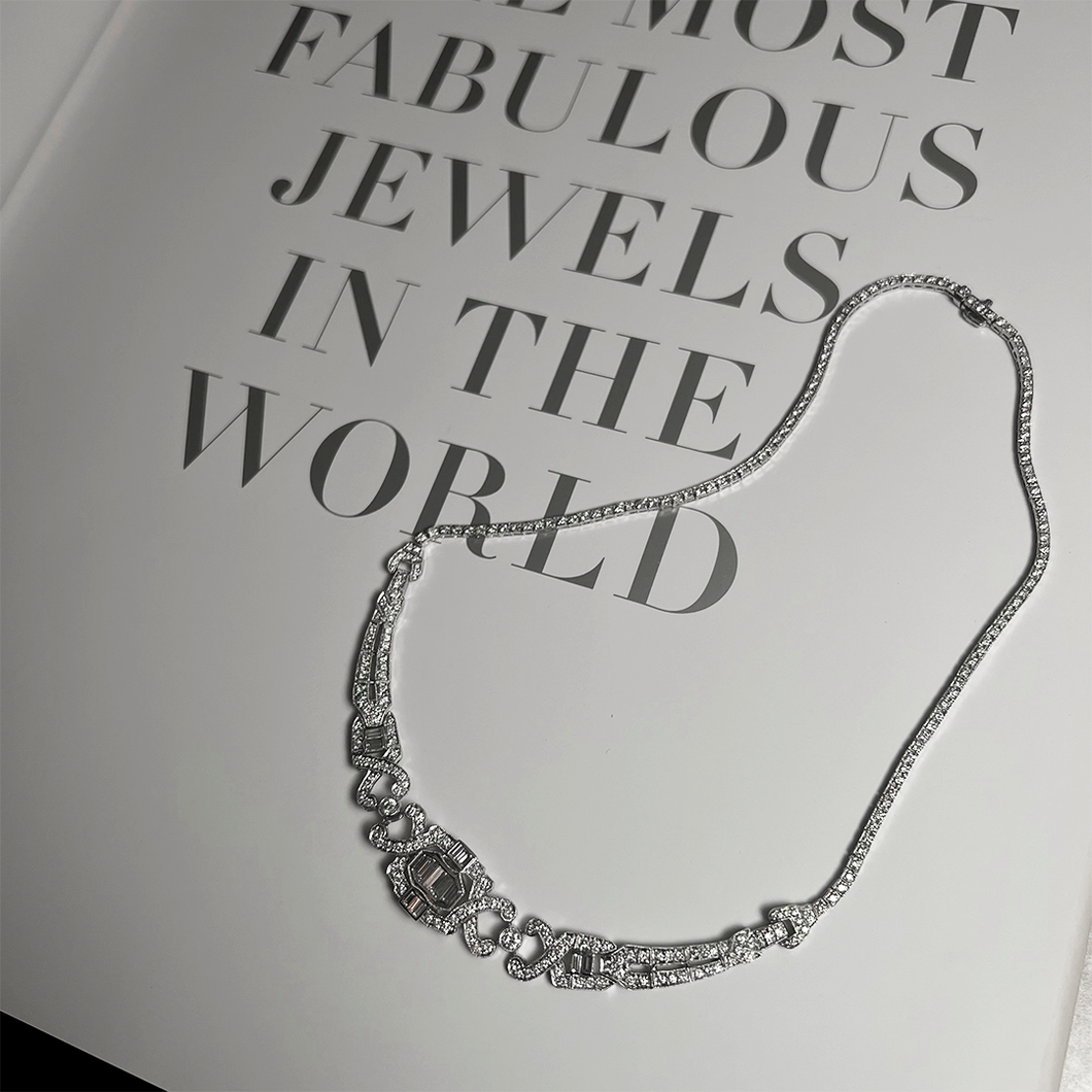 Deco Diamond Necklace