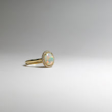 Load image into Gallery viewer, Custom Australian Opal and Diamond Ring
