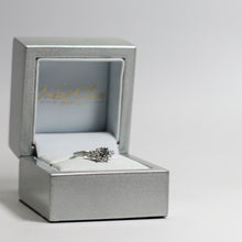 Load image into Gallery viewer, Three Stone Round and Pear Cut Diamond Ring
