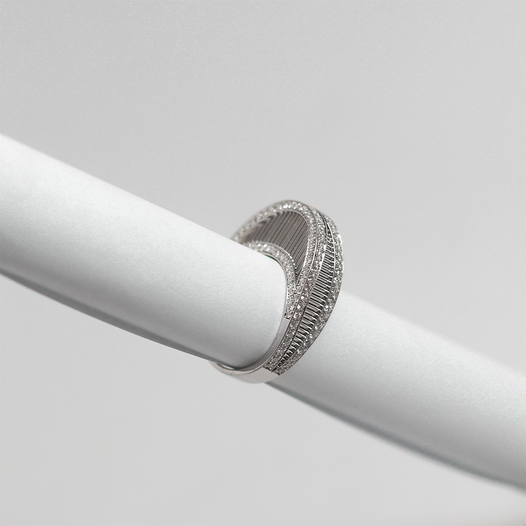 Custom White gold Diamond Ring