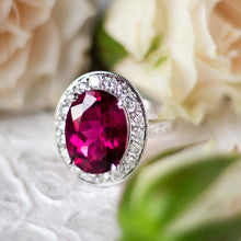 Load image into Gallery viewer, 18kt White Gold 8.00ct Pink Tourmaline Ring
